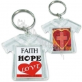 Breloc tricou - Faith,  Hope, Love!